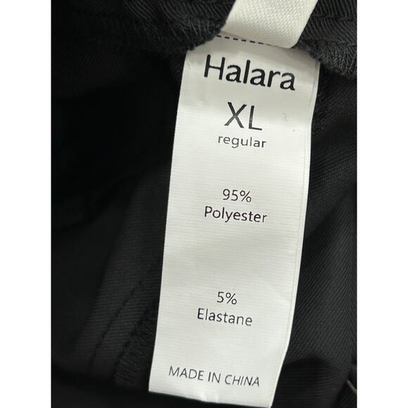 NWT Halara Womens Black Stretch Classic Straight Leg Pleated Dress Pants Size XL - Picture 4 of 7